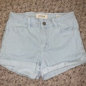Stripped Pacsun Blue Jean Shorts